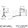 Cifial 32403T2.U TH251 Mono Basin Mixer Dimensions